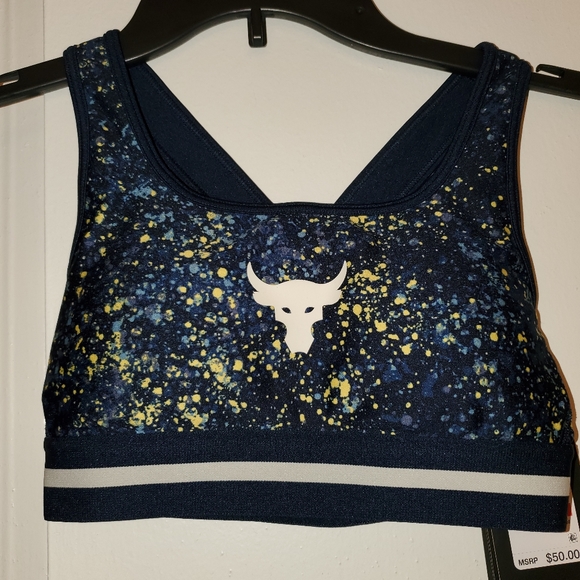 NWT Under armour Project Rocky Sports Bra XS TP - Picture 1 of 6